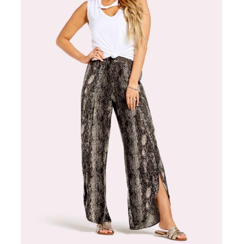 Supply and Demand Snakeskin Flyaway Pant